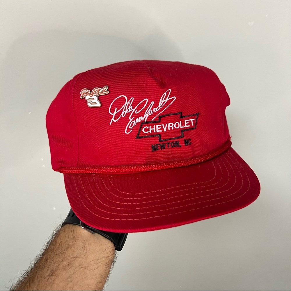 Dale Earnhardt Red Chevrolet Hat